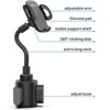 Itopfox Universal Adjustable Gooseneck Car Cup Holder Phone Mount for iPhone, Samsung, Huawei, LG, Sony - Secure & Stable - 3 of 4