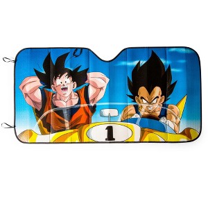 Just Funky Dragon Ball Z Goku & Vegeta Sunshade for Car Windshield | 57 x 28 Inches - 1 of 4