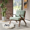 OUTSUPPLY Mid Century Lounge Chair, 300lb Capacity Tufted Accent Chair with Solid Wood Frame - 3 of 4