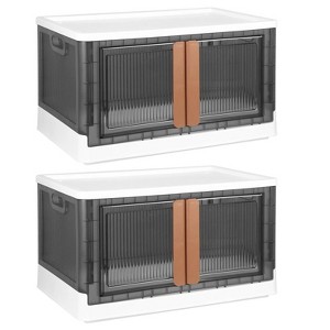 LunaLulink 2 72L Collapsible Storage Boxes, Collapsible Stackable Closet Organizer.4 Wheels - 1 of 4