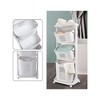 Apex Vanguards 3 Multi-Layer Rolling Laundry Basket - 2 of 3