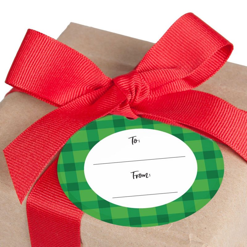 Big Dot of Happiness Merry Little Christmas Tree - Red Car Christmas Party To and From Favor Gift Tags (Set of 20), 3 of 6