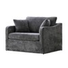 Merax Wide Chenille Farmhouse Accent Chair - 3 of 4