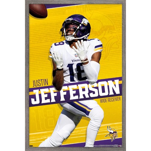 Minnesota Vikings Justin Jefferson 18 2021 Nfl Golden Brandedition