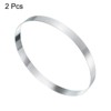 Unique Bargains Stainless Steel Seamless Nonstick Mirror Coating Round Cake Ring 2 Pcs - 3 of 4