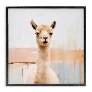 Stupell Industries Rustic Llama Portrait Framed Giclee Art - 1 of 4
