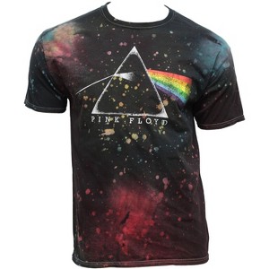 Seven Times Six Pink Floyd Men's Dark Side Of The Moon Prism Splatter Dye Adult T-Shirt Multicoloured - 1 of 3