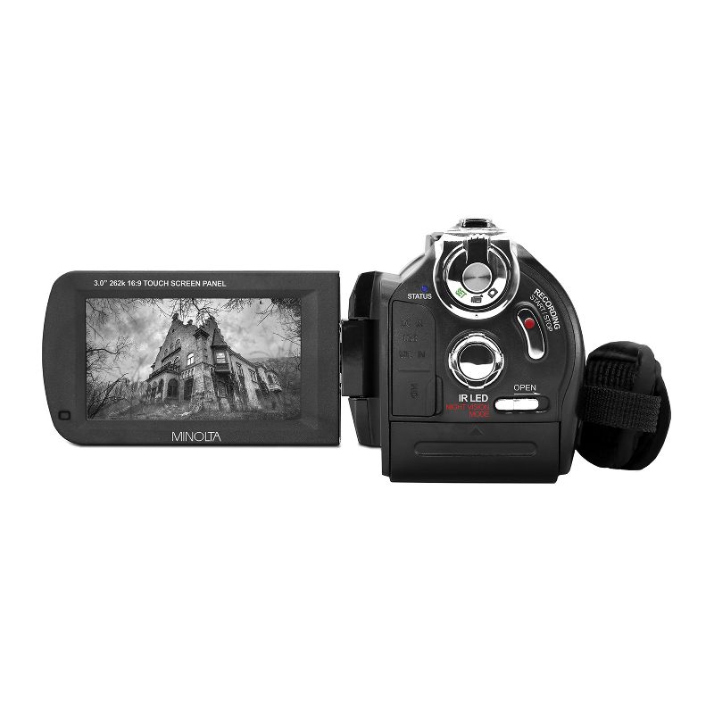 Minolta® MN4K40NV 4K Ultra HD 16x Digital Zoom IR Night Vision Video Camcorder, 2 of 9