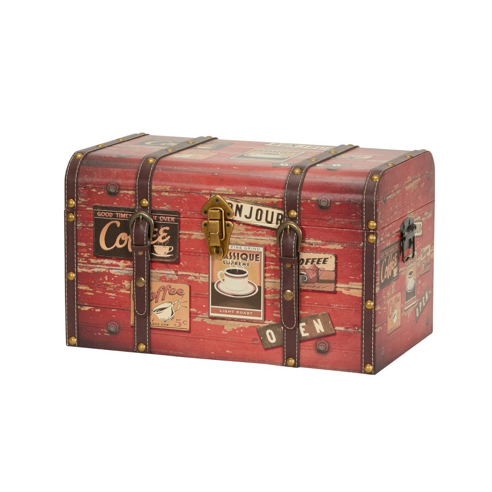 Photos - Other interior and decor Household Essentials Medium Decorative Trunk Brown