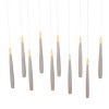 Kurt Adler Battery-Operated 6 Inch Floating Candles with String 10-Piece Ornament Set - 2 of 4