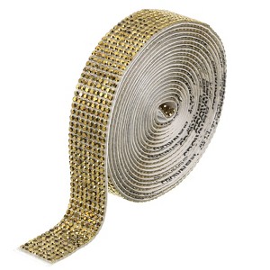 Unique Bargains Self-Adhesive Crafts Decorations Crystal Rhinestone Diamond Ribbons - 1 of 4