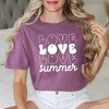 Simply Sage Market Women's Love Summer Stacked Short Sleeve Garment Dyed Tee - 2 of 3