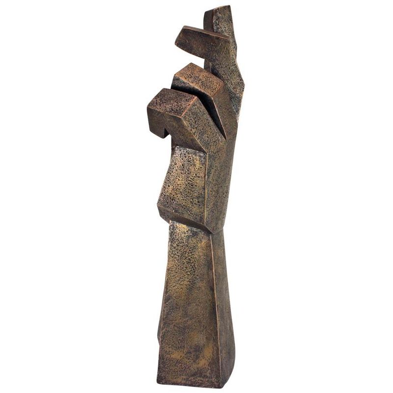 Design Toscano Freedom Rising Modern Cubist Outstretched Hand Statue, 5 of 7