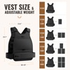 Adjustable Weighted Vest for Men and Women 13 to 22LB Workout Training Vest with Removable Weights Breathable Fabric for Running Fitness - 2 of 4