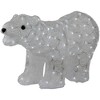 Northlight Lighted Commercial Grade Acrylic Polar Bear Outdoor Christmas Decoration - 28" - Pure White LED Lights - 3 of 4