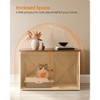 Feandrea Cat Litter Box Enclosure, Litter Box Furniture Hidden, Indoor Cat House, End Table, 27.6 x 19.7 x 19.7 Inches - 3 of 4