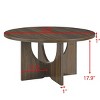 Modern Minimalist Coffee Table, Solid Wood Side Table, Nordic Style Wood Table Coffee, Coffee Table Round Wood-Cuddlewood - 4 of 4
