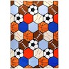 Homefires Allstars Indoor Rug – Sporty, Fun, Soft & Durable, Easy-to-Clean Accent Rug for Kids, Bedrooms, Playrooms & Indoor Spaces - 2 of 3