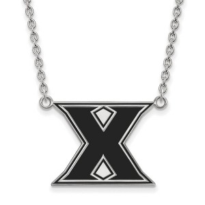 Black Bow Jewelry Sterling Silver Xavier Musketeers NCAA Necklace 18 Inch - 1 of 4