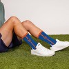 MLB New York Mets Adult Crew Socks: Cushioned Heel & Toe, Knit Logo Pattern - 3 of 3