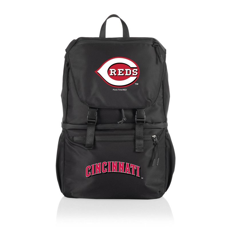 MLB Cincinnati Reds Tarana Backpack Soft Cooler - Carbon Black, 1 of 6