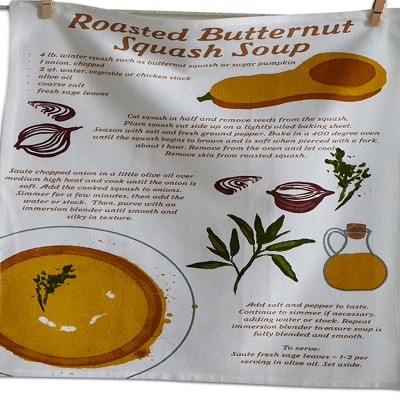 tagltd Butternut Squash Recipe Dt Set Of 2