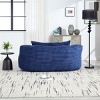 Bean Bag Chair Modern with Pillows Floor Lounger for Living Room 2-Seater 40in Wide-3irtyhousy - 3 of 4