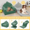 Shell-Shaped Convertible Dog Bed Sofa (22.8"x18.8"x15.7"), 2-in-1 Pet Bed & Couch w/ Machine-Washable Cover, Stylish Colors - 3 of 4