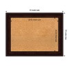 Amanti Art Coffee Bean Brown Framed Corkboard, Natural Cork - 4 of 4