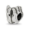 Black Bow Jewelry Sterling Silver World in Hands Bead Charm - 4 of 4