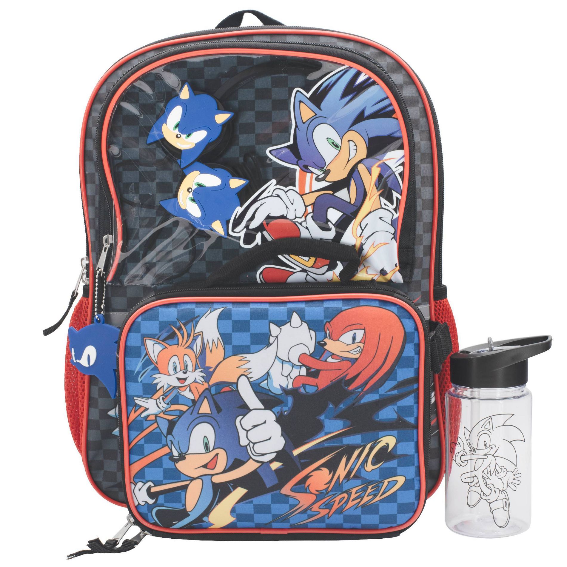 Sonic the Hedgehog 16" Backpack HP Set - Blue