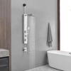 BWE 2-Shower Tower Shower Panel System with Adjustable Rain Shower Head and Handheld Shower Rod - image 3 of 4