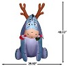 Gemmy Christmas Airblown Inflatable Outdoor Eeyore w/Candy Cane Disney , 4 ft Tall, Multicolored - 3 of 4
