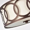 Chloe Lighting Bronx Transitional 2 Light Oil Rubbed Bronze Semi-Flush Ceiling Fixture 13" Wide - 3 of 4