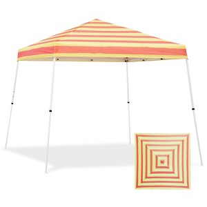 EAGLE PEAK Slant Leg Pop-up Canopy Tent Easy One Person Setup Instant Outdoor Beach Canopy Folding Portable Sports Shelter - 1 of 4