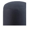 Livabliss Shane 17"H x 17"W x 17"D Solid and Border Black Pouf - 2 of 4