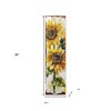 HomeRoots 36" Brown Green And Yellow Solid Wood Sunflowers Porch Sign - 3 of 4
