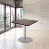 Hampden Furnishings 36" Bennet Collection Square Dining Table Gray/Mahogany - 3 of 4