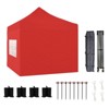 Aoodor 10' × 10' Commercial Instant Pop Up Canopy Tent, 3 Adjustable Heights,  Fully Waterproof Portable Gazebo Shelter, with Wheeled Bag - 2 of 4