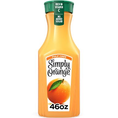 Simply Beverages Orange Pulp Free Juice - 46 fl oz