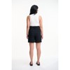 Lafidi Women’s Libbi Hi-Rise Paperbag Shorts with Self Sash Belt and Side & Welt Pockets for a Flowy Yet Tailored Look - 4 of 4