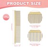 Unique Bargains Stainless Steel Rounded Ends Gentle Care Pet Comb 3 Pcs - 2 of 4