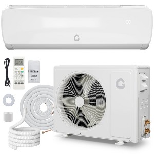 GustoWave 9000/12000/18000 BTU Air Conditioners with Heat, 19 SEER2 Mini Split AC, White - 1 of 4
