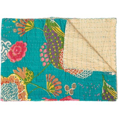 Taj Hotel Kantha Cotton Throw | 50"x70" | C