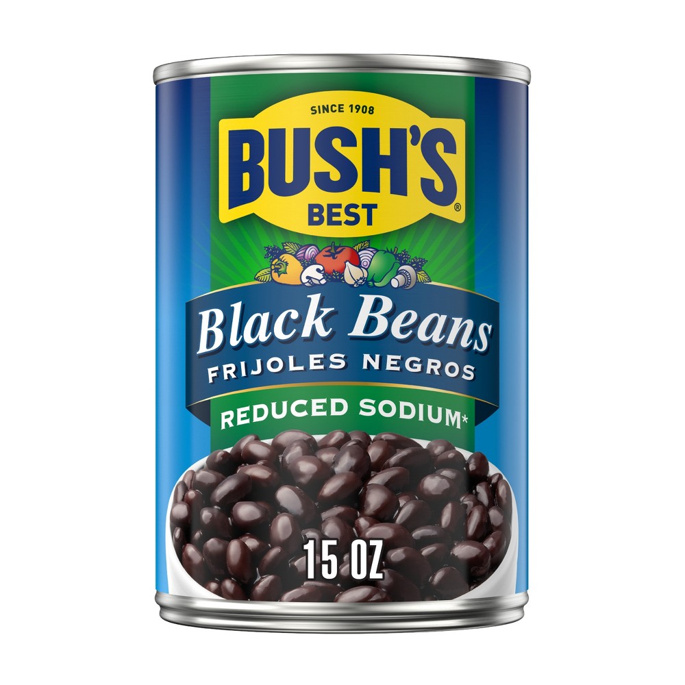 UPC 039400018834 product image for Bush's Reduced Sodium Black Beans - 15oz | upcitemdb.com