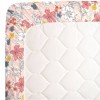 NoJo Super Soft Fitted Mini Crib Sheet - Happy Pink and White Floral - 4 of 4