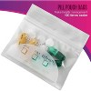 MEDca Pill Pouch Bags - 3" x 2.75" Pill Baggies and Disposable Plastic Travel Pill Bags with Write-on Labels - 4 of 4