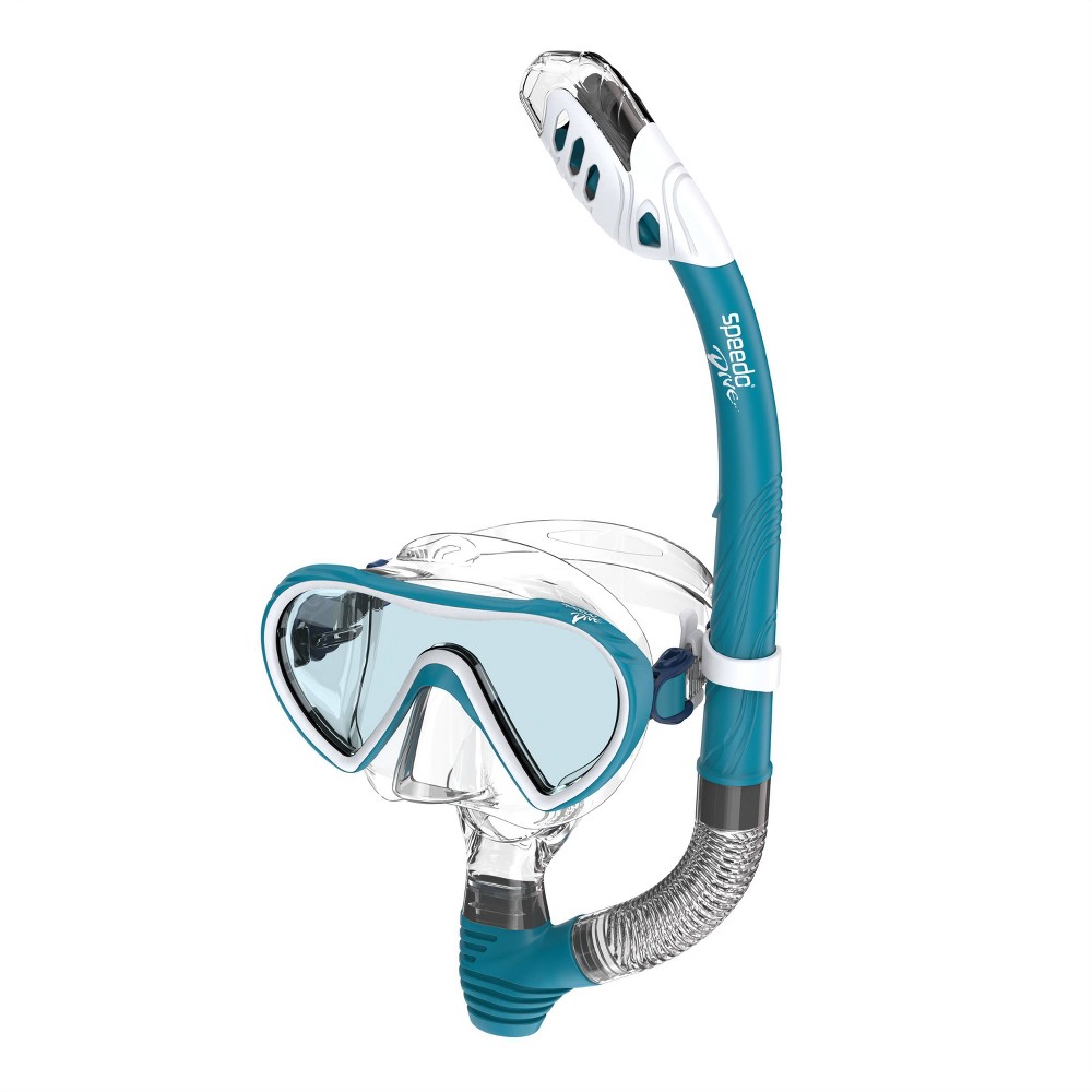 Speedo Adult Dive Mask and Snorkel Set - turquoise/Celeste