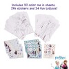 Disney Frozen 2 Kids Deluxe Activity Set with Carrying Tin, Coloring Sheets, Tattoos, Stickers, & Art Supplies - 3 of 4