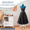 FDW Mannequin Adjustable Height Female Mannequin Torso 49-63in Height Wooden Tripod Stand with High Density Foam Velvet Fabric Covering Perfect - 2 of 4